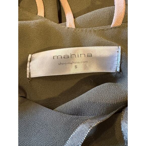 Mahina Women's Green Sleeveless Blouse Size Small - Picture 7 of 7